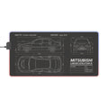 Mitsubishi Lancer Evolution IX Blueprint LED Gaming Mousepad