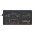 Lexus LFA Blueprint LED Gaming Mouse Pad