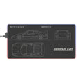 Ferrari F40 LED blueprint mousepad