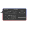 Ferrari 250 GTO LED blueprint mousepad